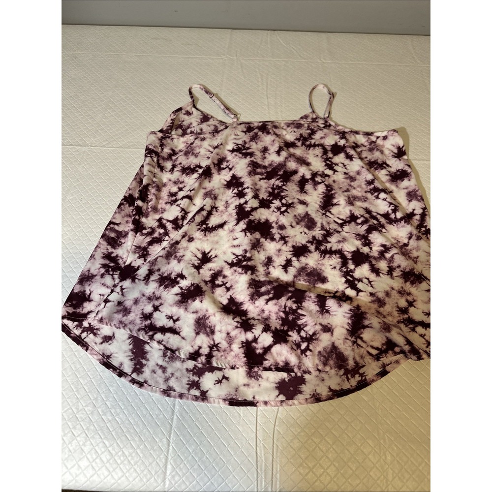 Faded Glory Girl Youth Purple Tie Dye Camisole, Tank Size XL (16/18) - Picture 9 of 9